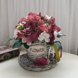 Aranjament hortensie in cos tip cana (1208)