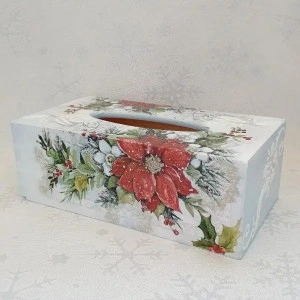 Cadouri de Craciun -cutie handmade pentru servetele (cod 1917)