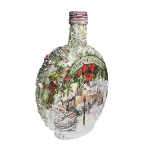 Cadouri de Craciun- Sticla handmade (cod 2168)poza1