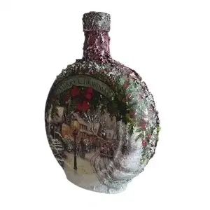 Cadouri de Craciun- Sticla handmade (cod 2317)poza4