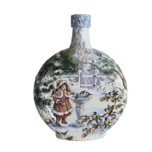 Cadouri de Craciun- Sticla handmade (cod 2319)poza5