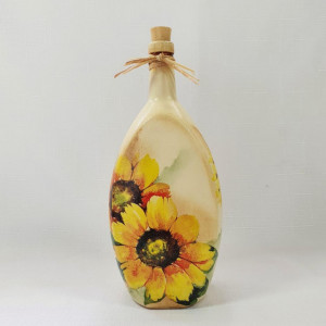 Cadouri handmade- sticla 750 ml "Floarea Soarelui" (cod 1675)102
