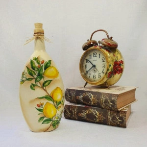 Cadouri handmade- sticla 750 ml "Lemon" (cod 1677)