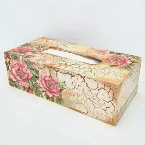 Cutie pentru servetele -"Roze" (cod 1510-CAD)