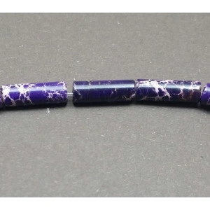 Jasp imperial tub, violet, 4*13 mm - Img 2
