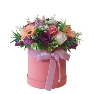 Aranjament artificial- cutie mare de catifea (cod 2368)poza133