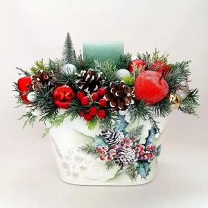 Aranjament de Craciun  "Christmas Luxury Gifts" (cod 1989 )poza6