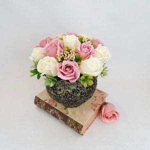 Aranjament din trandafiri de sapun "Sweet Roses"  (cod 15081
