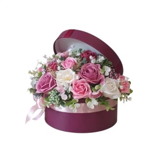 Aranjament floral cu trandafiri de sapun  (cod 2367)poza123