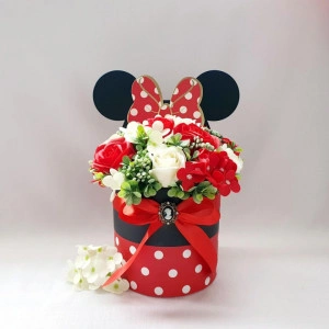 Aranjament  in cutie "Minnie Mouse" (cod 1653)1