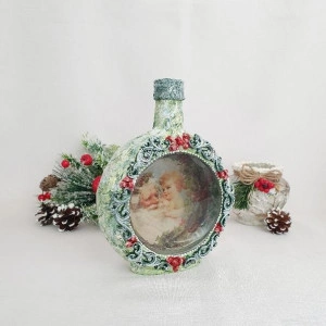 Cadouri de Craciun- Sticla handmade (cod 1531) 1003
