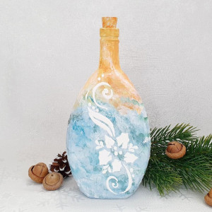 Cadouri de Craciun- Sticla handmade (cod 1721)400