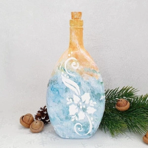 Cadouri de Craciun- Sticla handmade (cod 1721)400