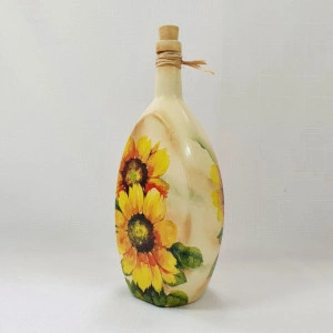 Cadouri handmade- sticla 750 ml "Floarea Soarelui" (cod 1675)103