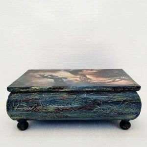 Cutie de bijuterii  "Lady in blue"(cod 1898)-1