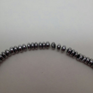 Hematite nemagnetice, 4x2 mm, rondele