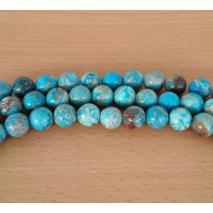 Jasper imperial albastru deschis 12 mm - Img 1