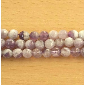 Lavender amethyst round faceted 6 mm - Img 2