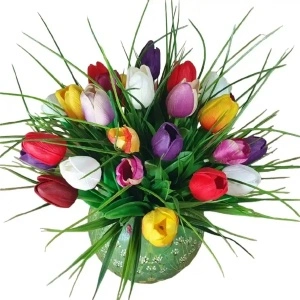 Poza 4-aranjament floral cu lalele 20984