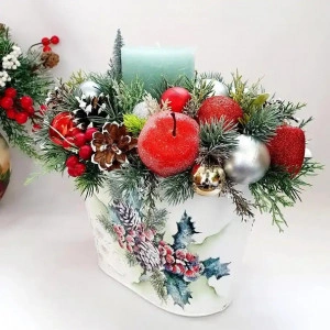Aranjament de Craciun  "Christmas Luxury Gifts" (cod 1989 )poza5