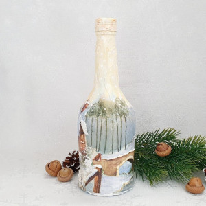 Cadouri de Craciun- Sticla handmade (cod 1712)4