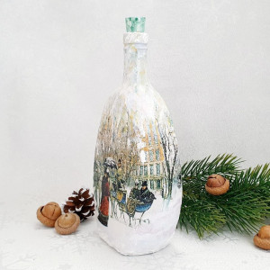 Cadouri de Craciun- Sticla handmade (cod 1723)302