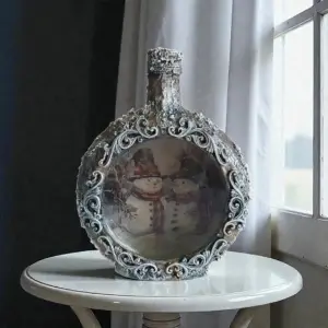 Cadouri de Craciun- Sticla handmade (cod 2316)poza2