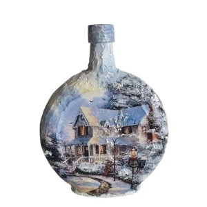 Cadouri de Craciun- Sticla handmade (cod 2318)poza5