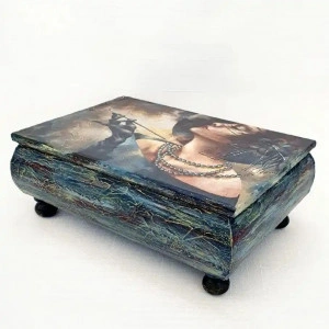 Cutie de bijuterii  "Lady in blue"(cod 1898)-3