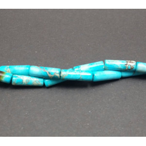 Jasper imperial albastru deschis, tub, 4*13 mm - Img 1