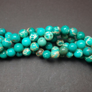 Jasper imperial verde 6 mm AAA+