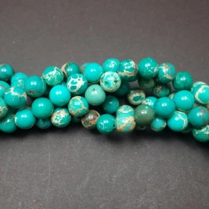Jasper imperial verde 6 mm AAA+