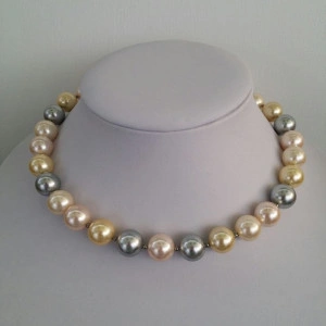 Set din perle stil Mallorca,4 culori, si accesorii din otel inoxidabil