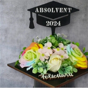 Aranjament floral "Absolvent 2024"-multicolor (cod 2077)