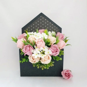 Aranjament floral-cutie plic (cod 1608)-2