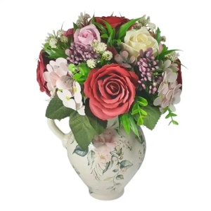 Aranjament pentru 8 Martie cu flori de sapun in cana ceramica (cod 2263) - Img 6