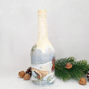 Cadouri de Craciun- Sticla handmade (cod 1712)5