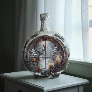 Cadouri de Craciun- Sticla handmade (cod 2315)