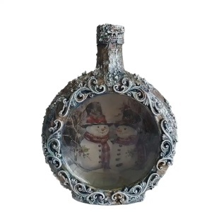 Cadouri de Craciun- Sticla handmade (cod 2316)poza3