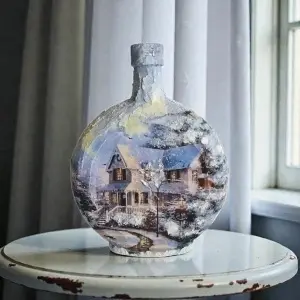 Cadouri de Craciun- Sticla handmade (cod 2318)
