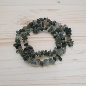 Green agate-chips 5-8 mm
