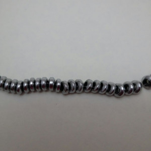 Hematite nemagnetice, 6x2 mm, rondele