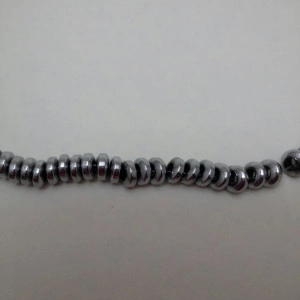 Hematite nemagnetice, 6x2 mm, rondele