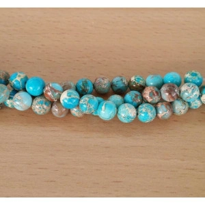 Jasper imperial albastru deschis 8 mm