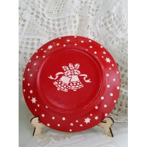 Set "Cadou de Craciun" - Platou si vaza din ceramica - Img 3