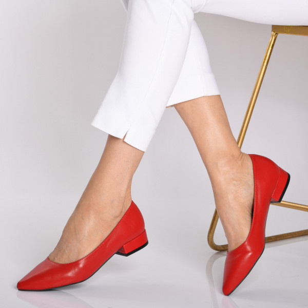 Pantofi Cu Toc Dama Amadeo Rosii
