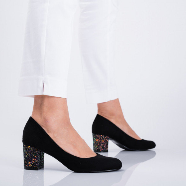 Pantofi Cu Toc Dama Glow 2 Negri