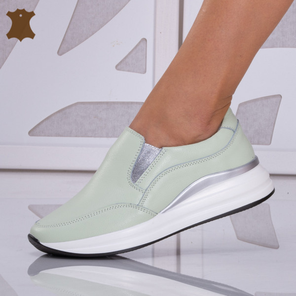 Pantofi Dama Piele Naturala Devon Verzi