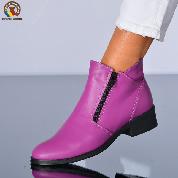 Ghete Dama Piele Naturala Bety Fuchsia