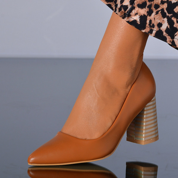 Pantofi Cu Toc Dama Alara Camel